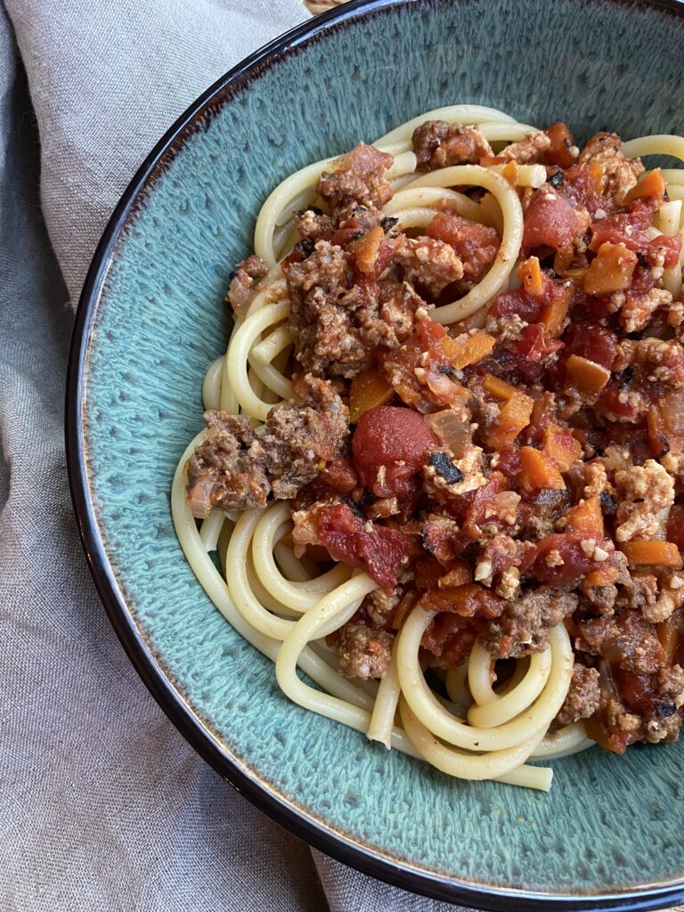 Easy Instant Pot Ground Turkey Bolognese