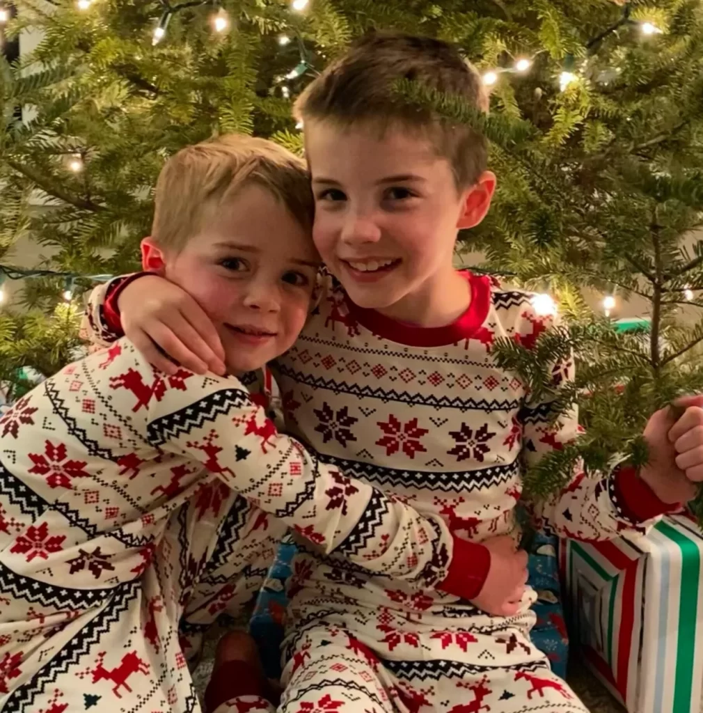 Jack and Will at Christmas