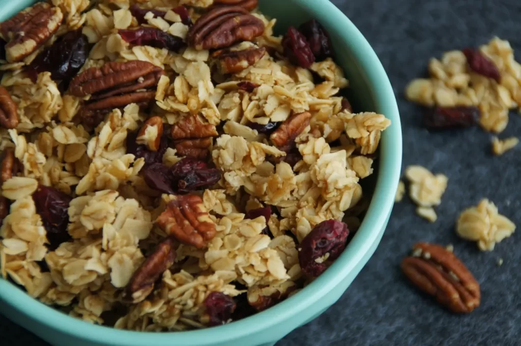 Cranberry Pecan Oven Baked Granola