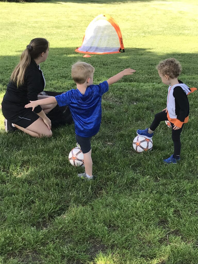 Will as a tiny tot soccer player!