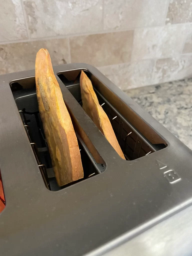 The easiest way to cook sweet potato - in the toaster!