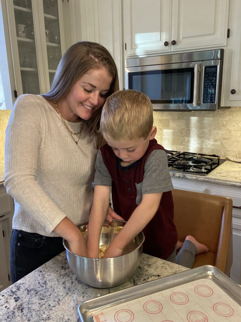 Baking with my little buddy, Will.
