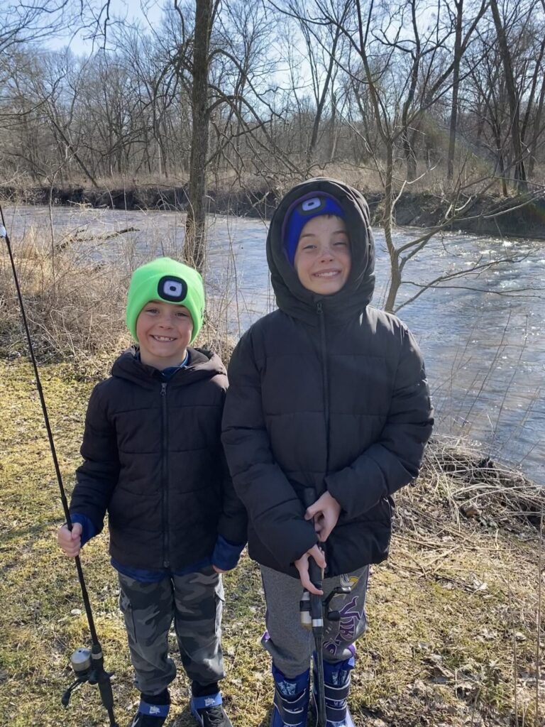 Jack and Will fishing