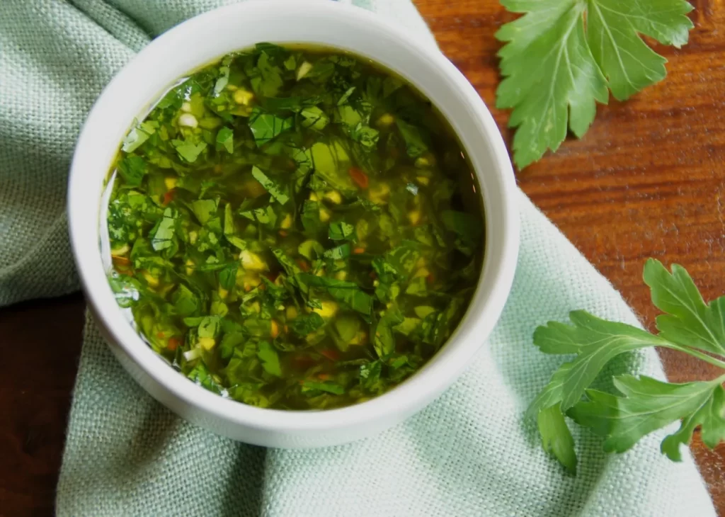 Easy Chimichurri with Parsley and Cilantro