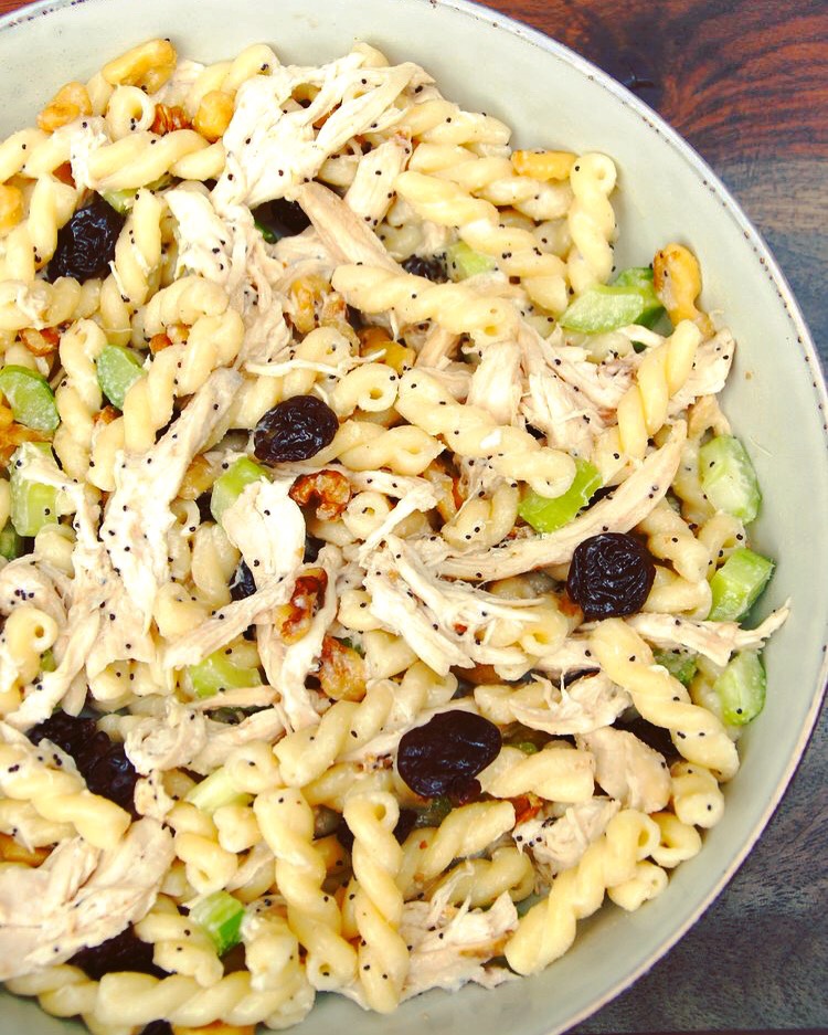 Healthy Cherry Chicken Pasta Salad