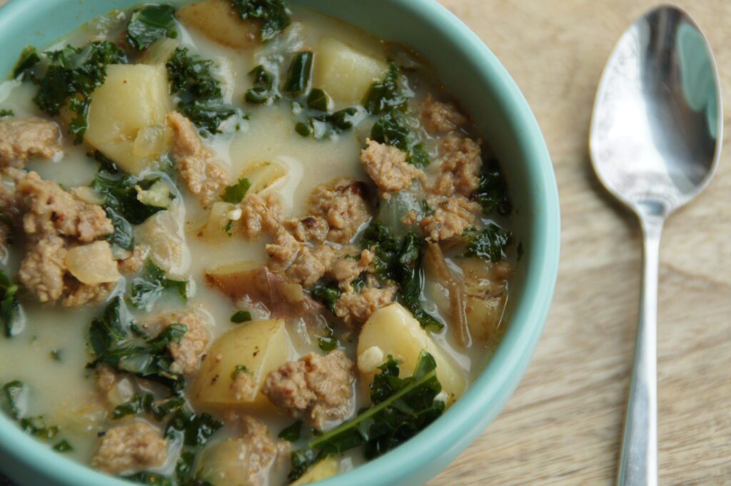 Instant Pot Sausage Potato Kale Soup