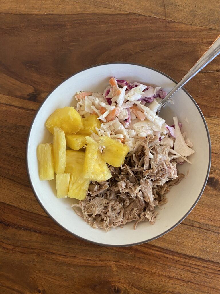 Instant Pot Kalua Pork Pineapple Bowls