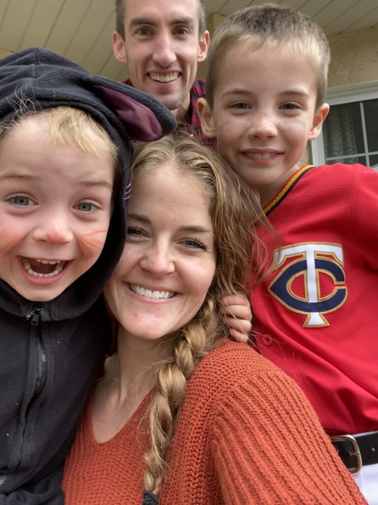 Our sweet little family on Halloween!