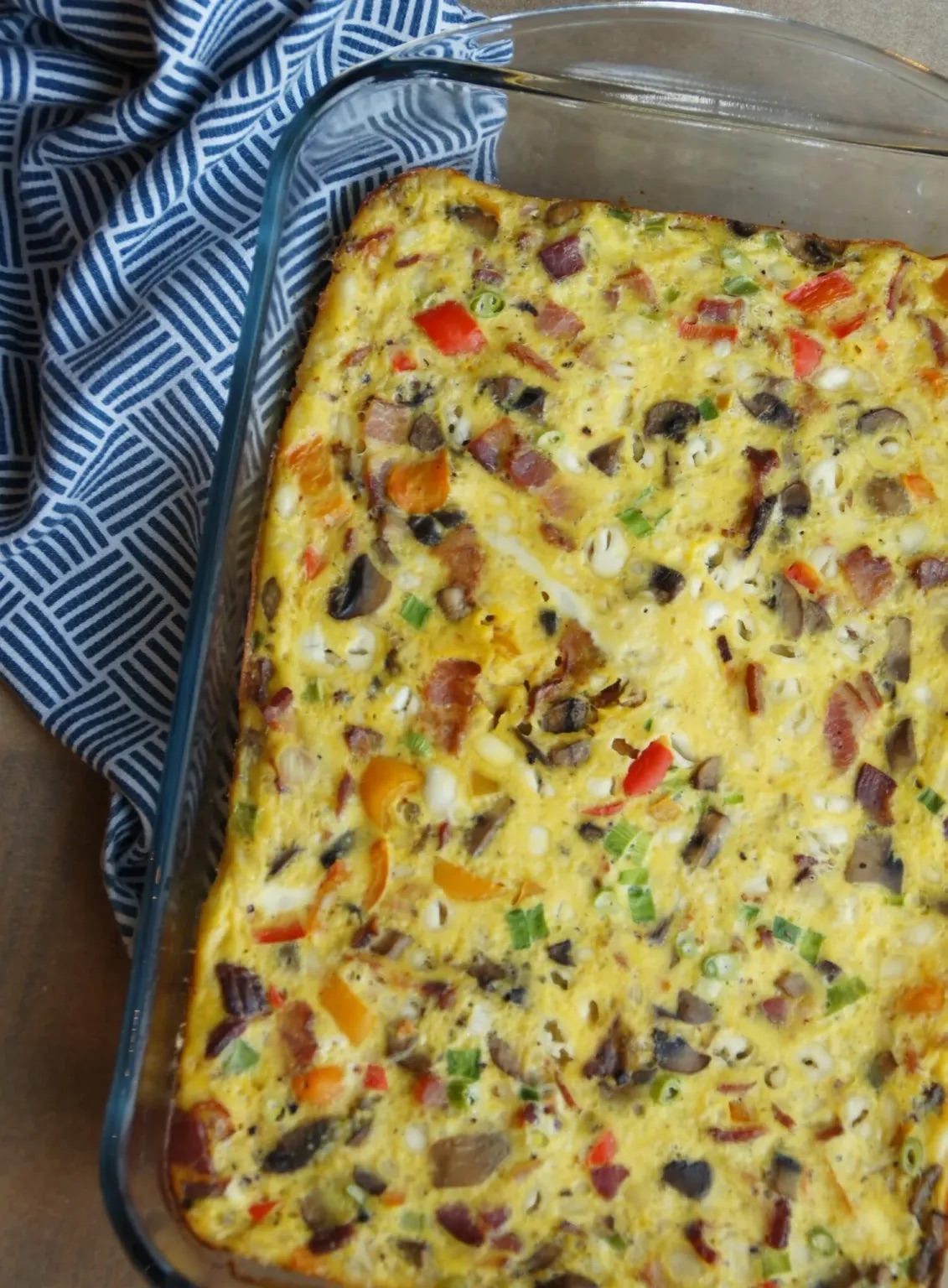 Cottage Cheese & Veggie Egg Bake