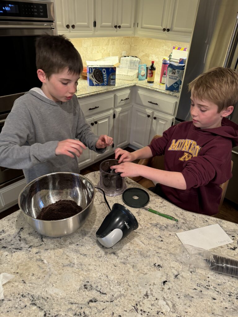 My sweet little helpers - Jack and Will