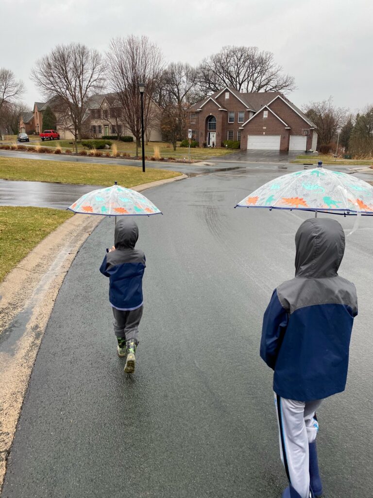 My rain walking buddies!