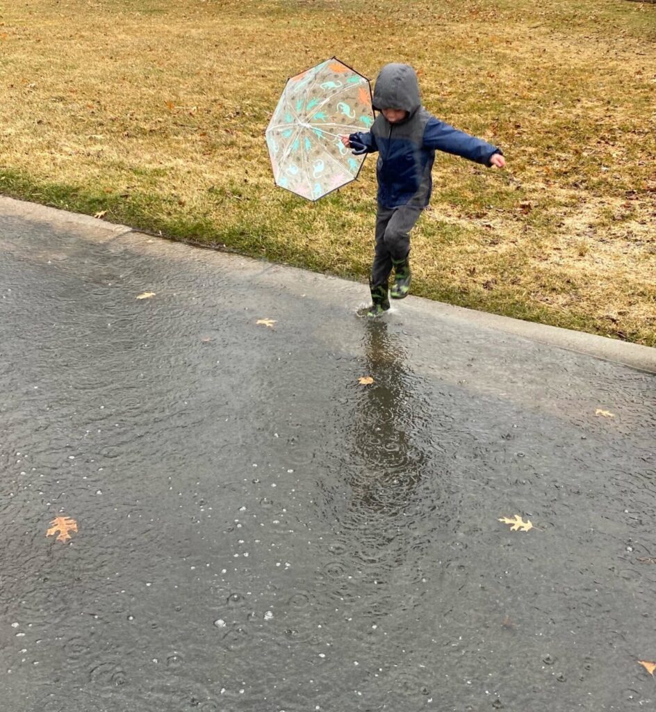 Will fully embracing puddle jumping (just like life)!