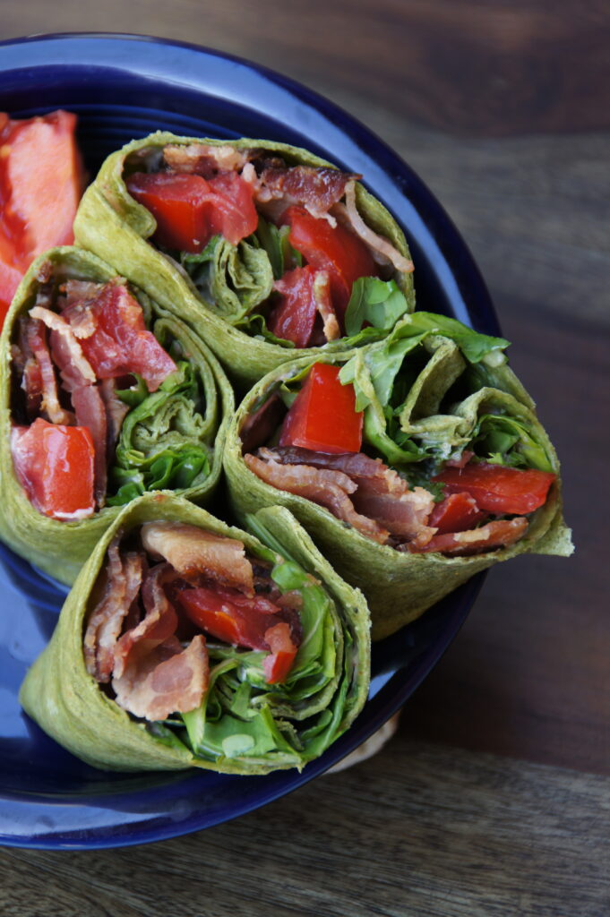 BLT Wrap with an Easy Cajun Mayo