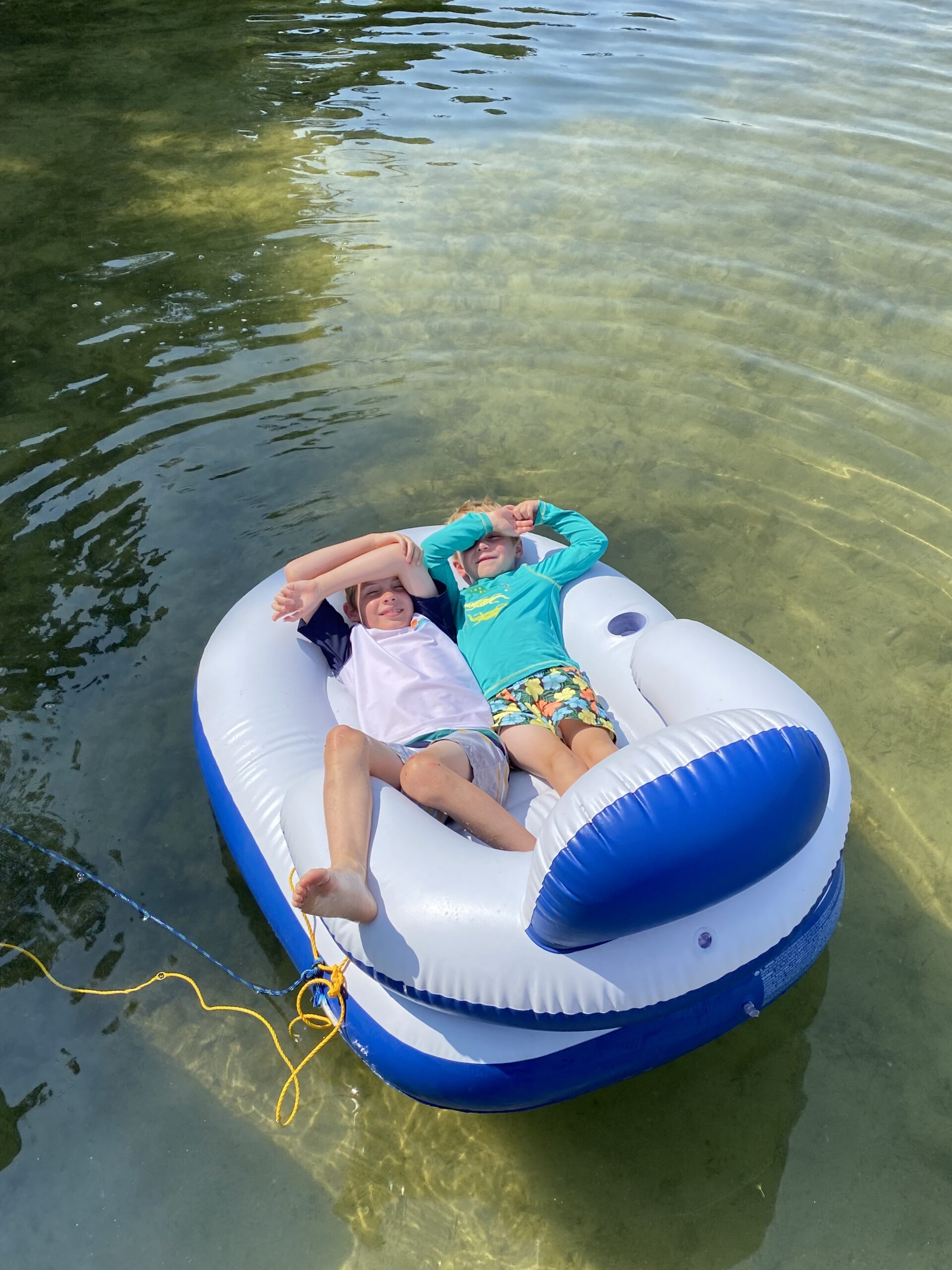 Living the good life on the lake.