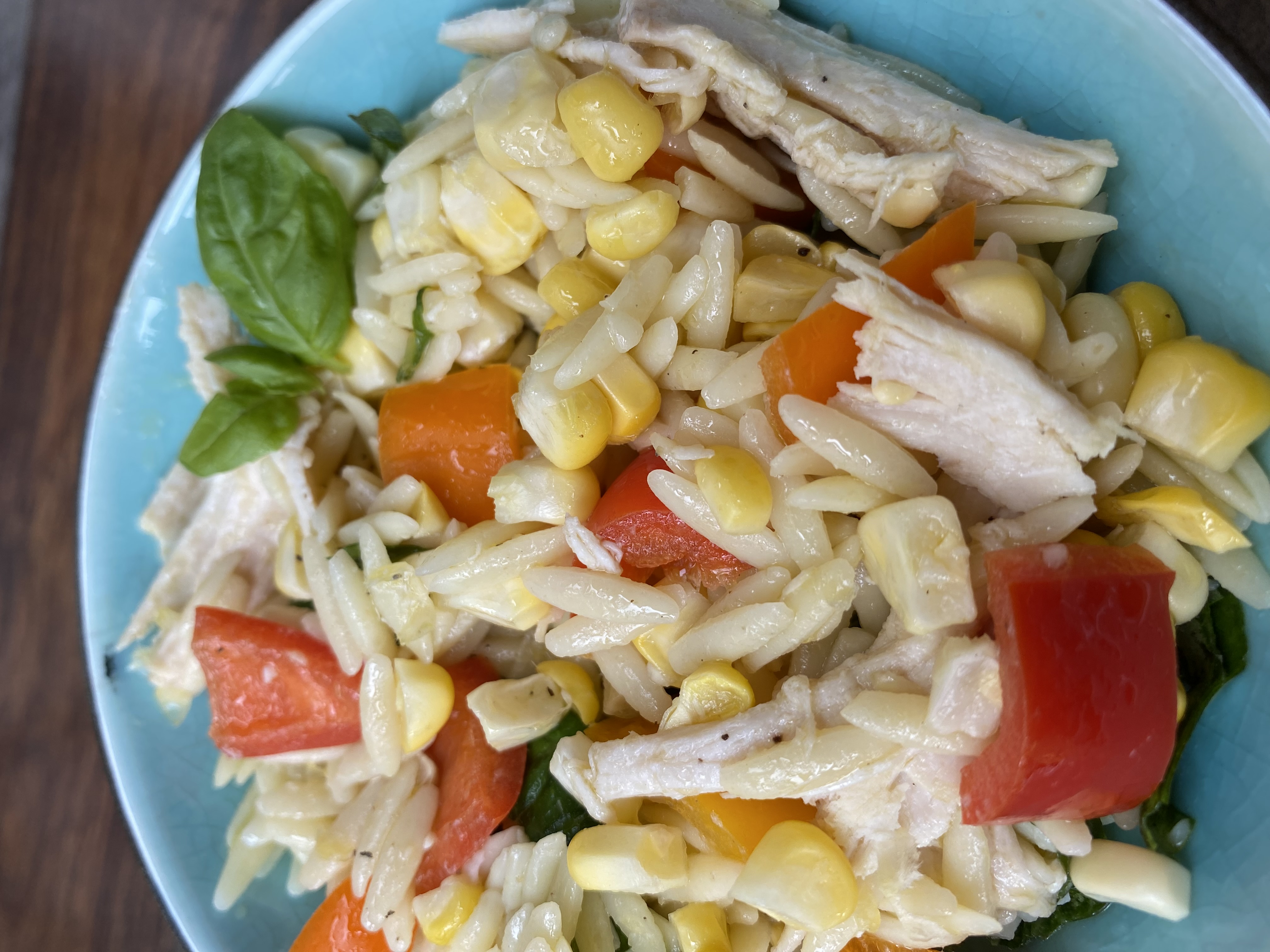 Vegetable Orzo Pasta Salad