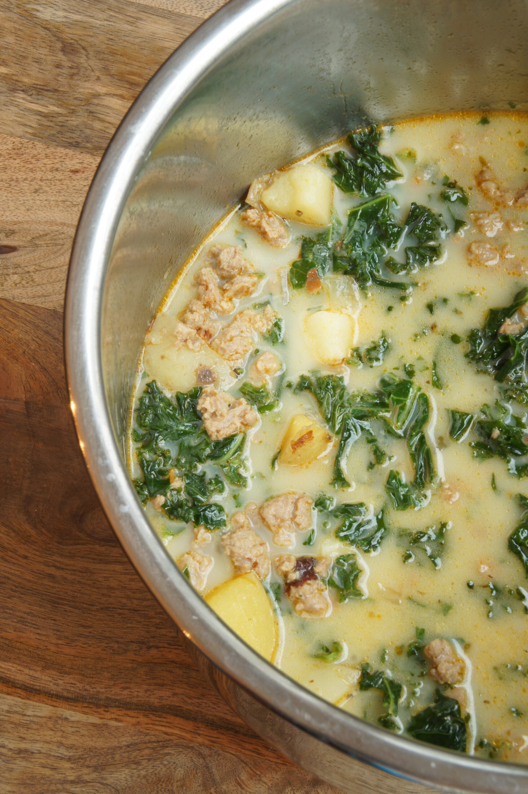Instant Pot Sausage Potato Kale Soup