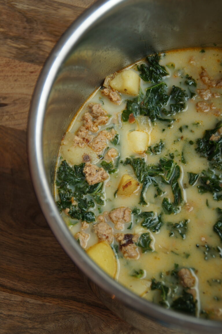 Instant Pot Sausage Potato Kale Soup