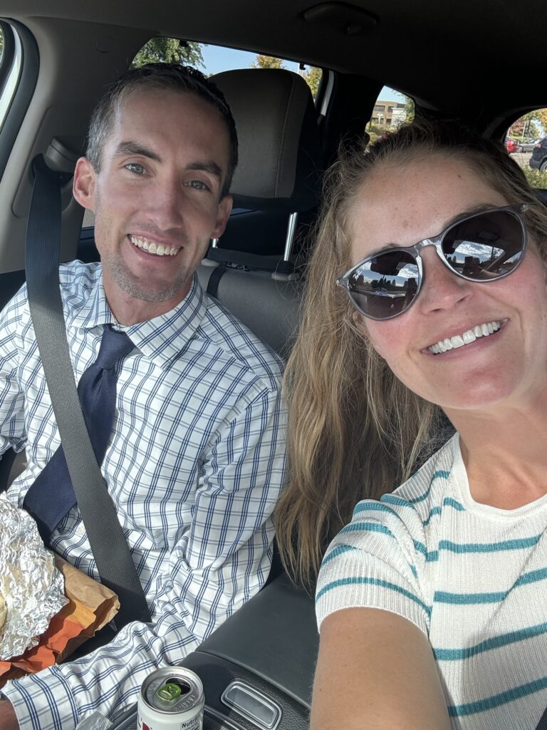 Squeezing in fun whenever we can - on Matt’s lunch break!