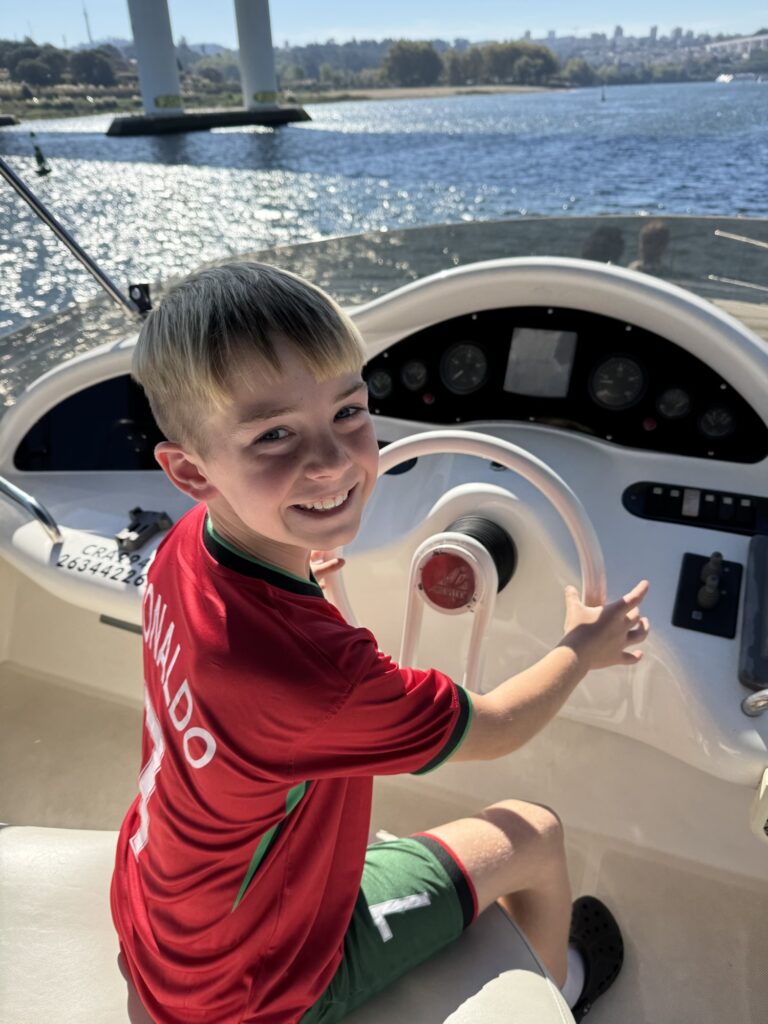 Will was ready to take the wheel!