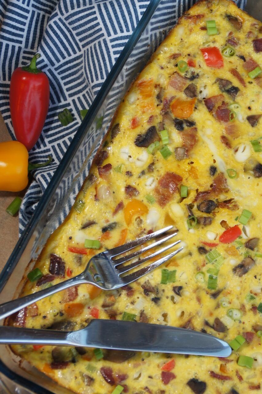 Cottage Cheese and Veggie Egg Bake