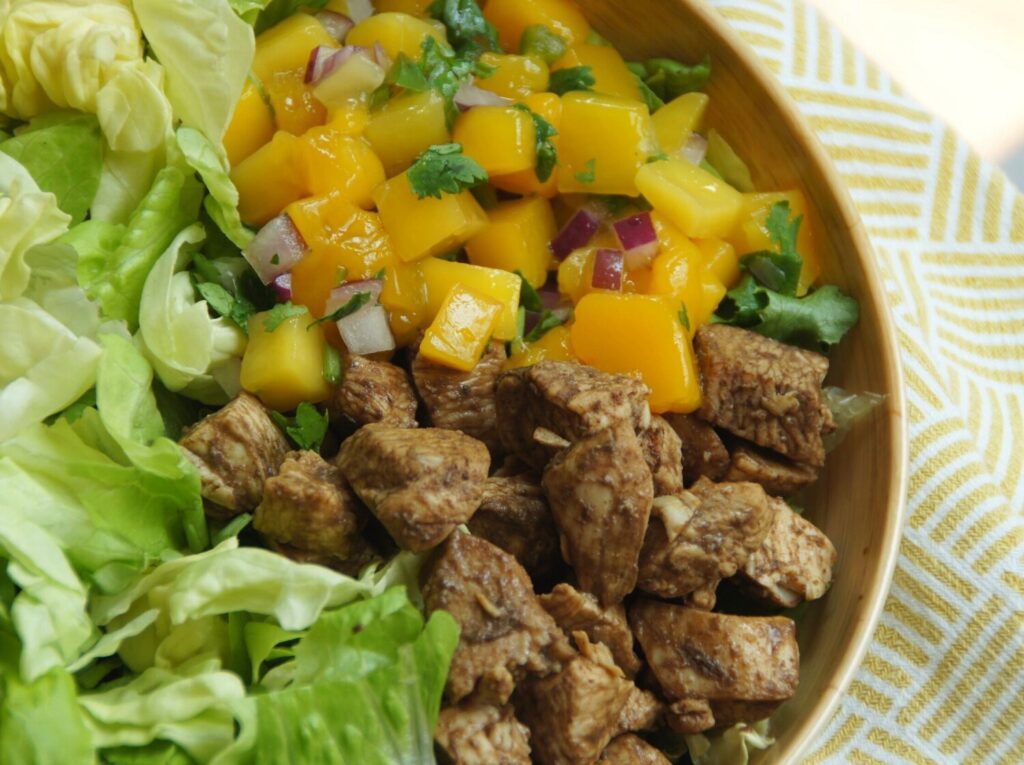 Chicken and Mango Salsa Salad