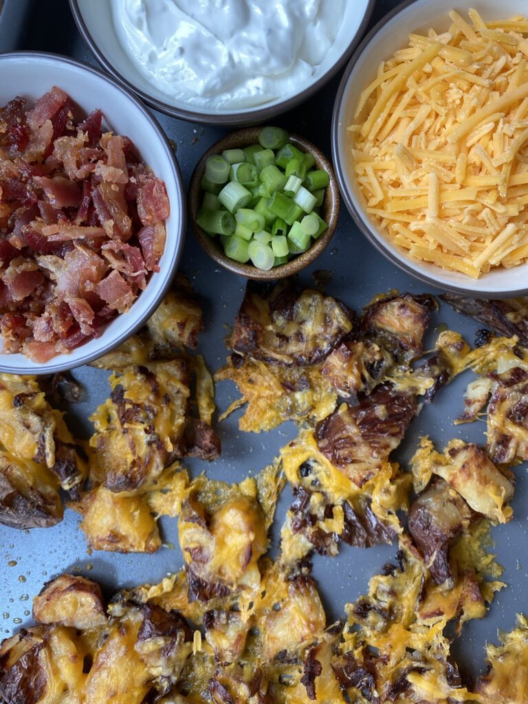 Smashed Loaded Potatoes